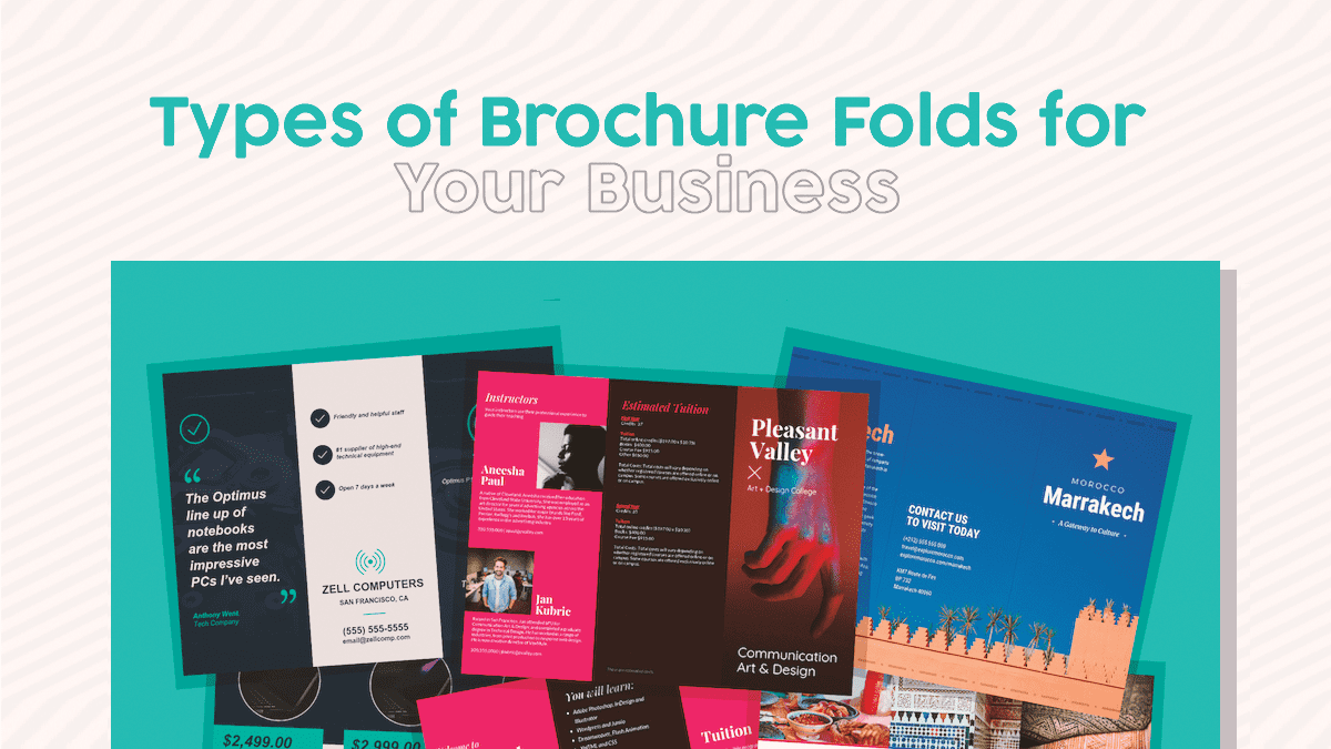Types                                    of Brochure Folds for your Business!