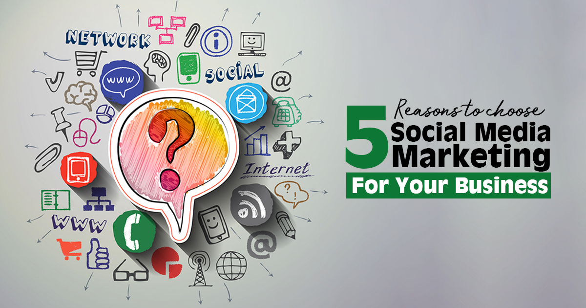 5                                    Reasons to choose Social Media Marketing for your business