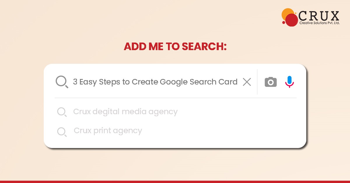 Add                                    Me to Search: 3 Easy Steps to Create Google Search Card