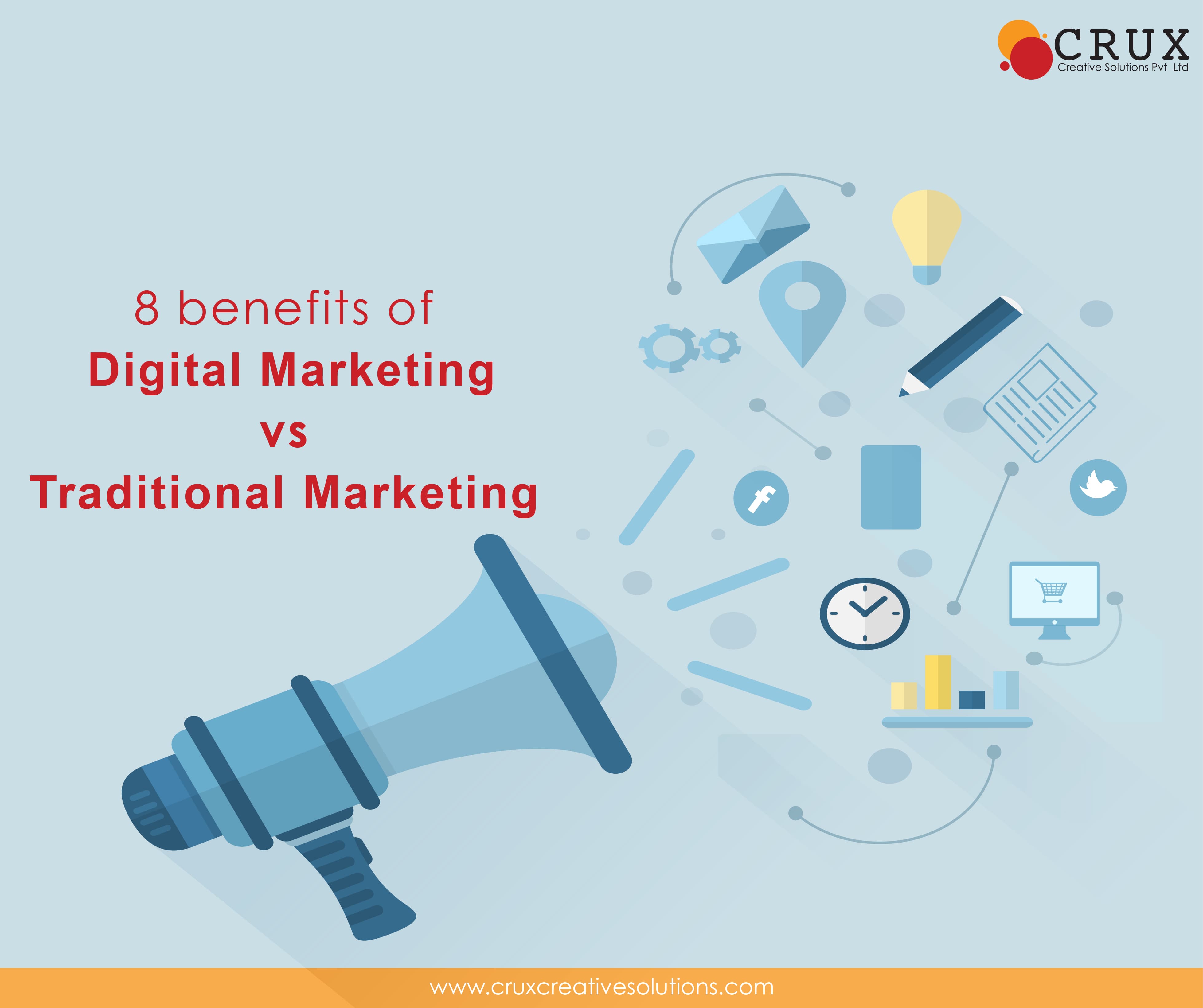 8 Benefits
                                    of Digital Marketing vs Traditional Marketing